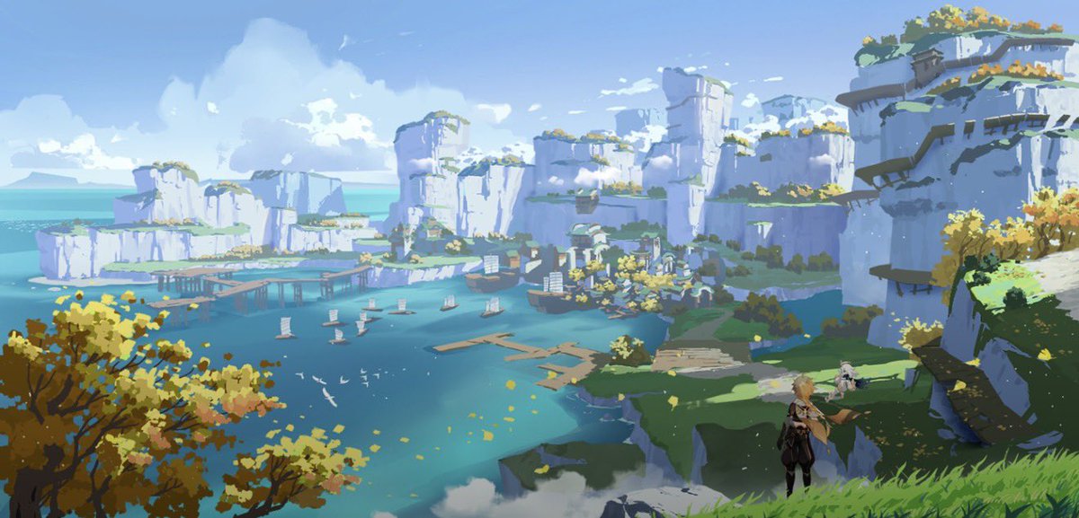 can hoyo stop playing around and release a genshin art book full of old concept arts