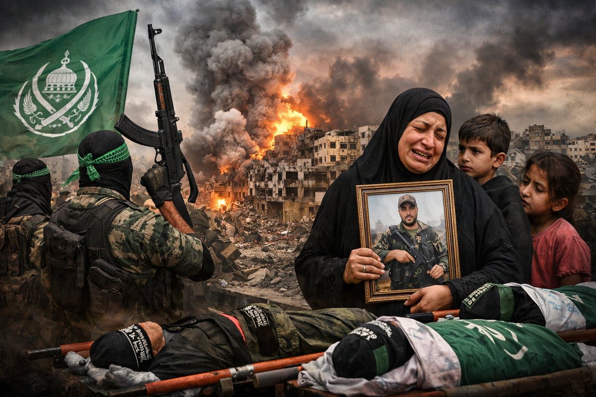 danilerer's tweet image. Hamás admite la magnitud de las pérdidas 

Hamás afirma que pagará a unas 50.000 viudas de combatientes asesinados por las Fuerzas de Defensa de Israel en la guerra que inició. 

Según sus propias declaraciones, esto sugiere que hasta el 80% de los muertos en Gaza eran…