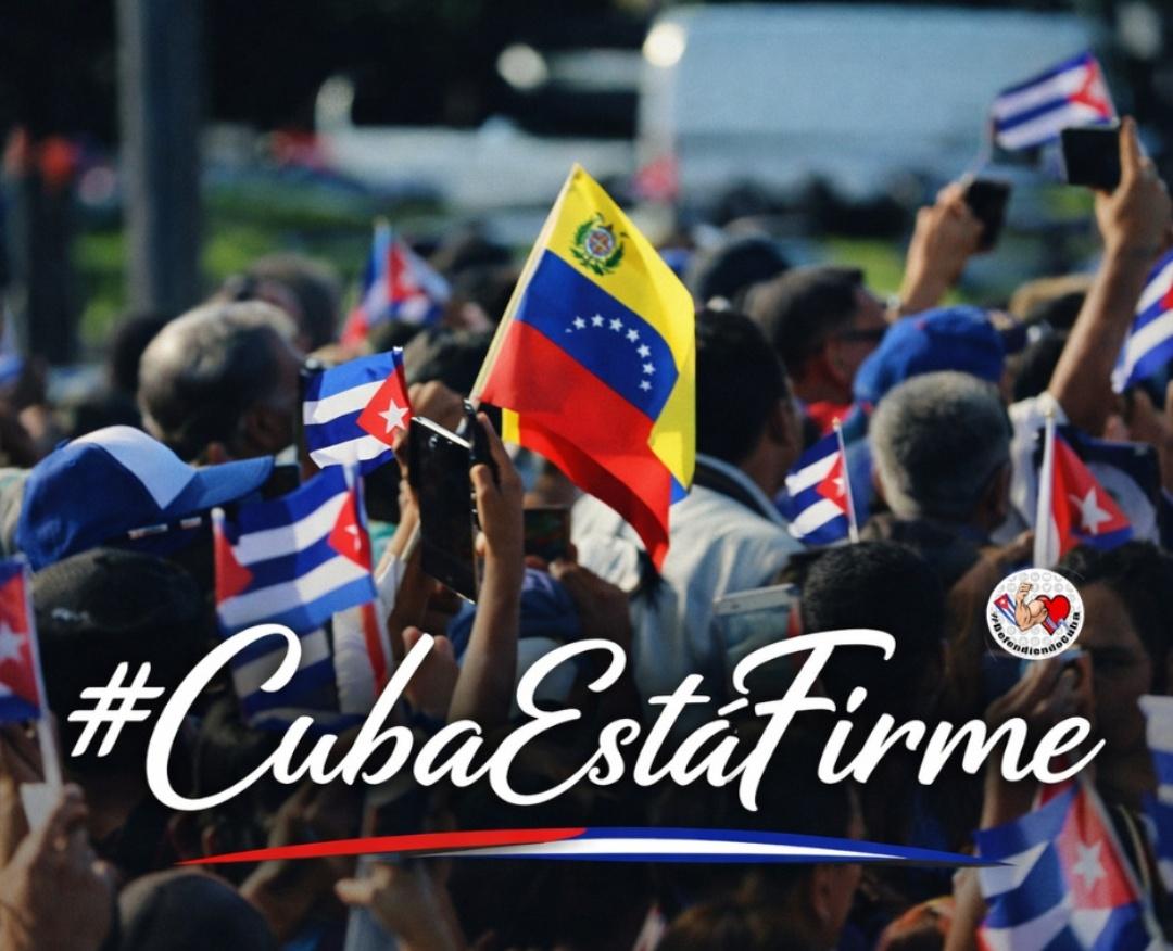 DefendiendoCuba's tweet photo. Mientras la administración de Trump intensifica la guerra económica contra #Cuba, se intensifica la voluntad y el coraje de restir y vencer al imperio facista. 

‼️#CubaEstáFirme‼️
#YoSigoAMiPresidente⭐ 
#DefendiendoCuba🇨🇺💪❤️ https://t.co/duzlH2sWYj