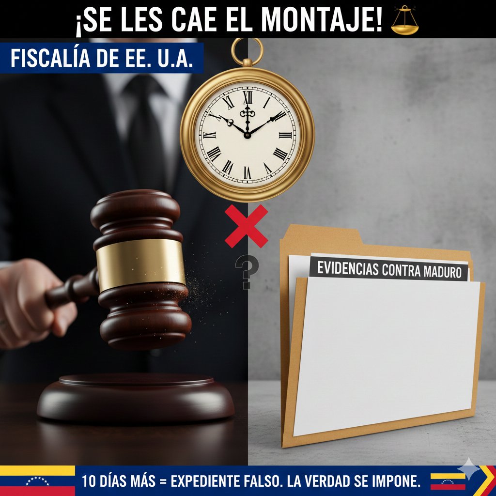 adelso_car's tweet image. ¿10 días más para qué? 🤔⏳

La justicia no se pide por prórrogas, se demuestra con hechos. Cuando la Fiscalía de EE. UU. solicita tiempo extra, no está pidiendo permiso, está admitiendo un vacío.

Realidad: Meses de ruido mediático.

Resultado: Cero pruebas contundentes…