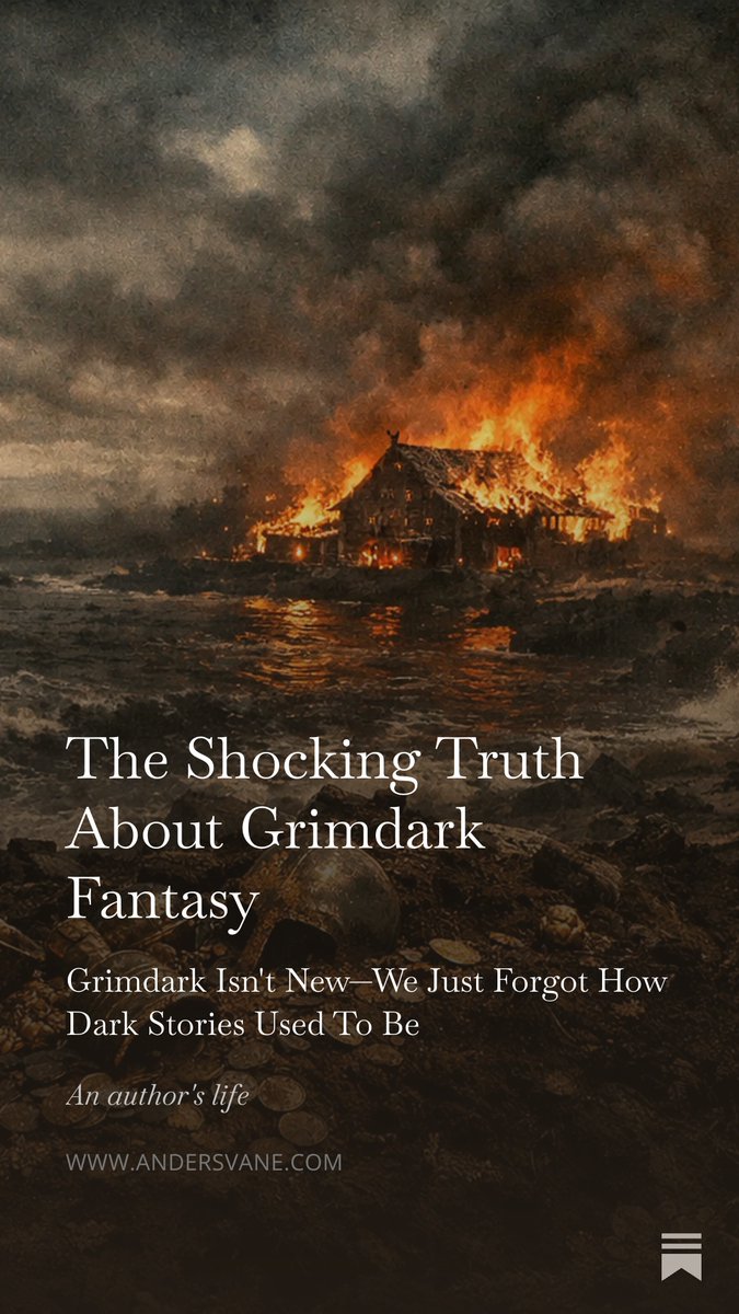 andersvane's tweet image. This post goes through grimdark through the ages, and honestly, you won't believe how old the genre actually is.