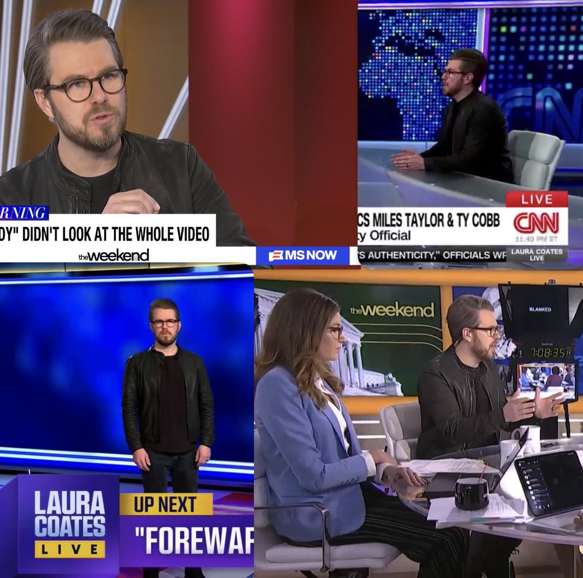 MilesTaylorUSA's tweet image. Trump on Friday: “I’m warning you, CNN and MSNOW, do NOT feature Miles Taylor. Or I’m coming for you.”

Me this weekend: “We won’t be intimidated — you thug.”