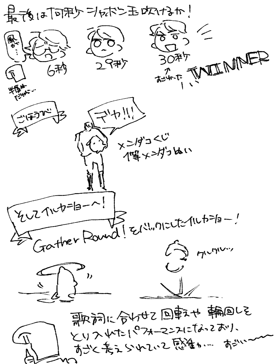 八景島シーパラダイスのsideMコラボ、パッションステージとか超楽しかったよの絵② 