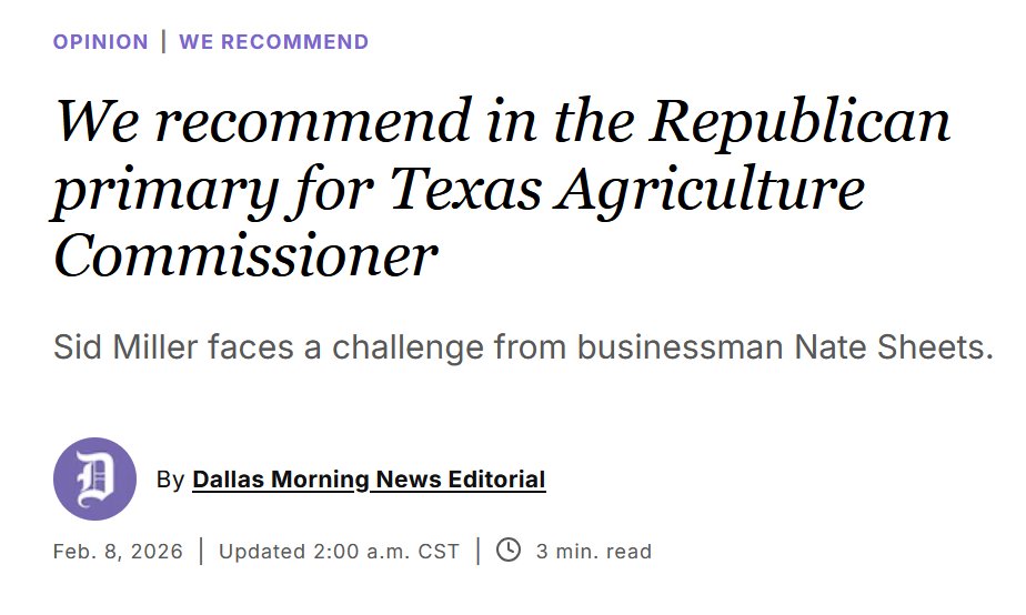 Sid Miller tweet media