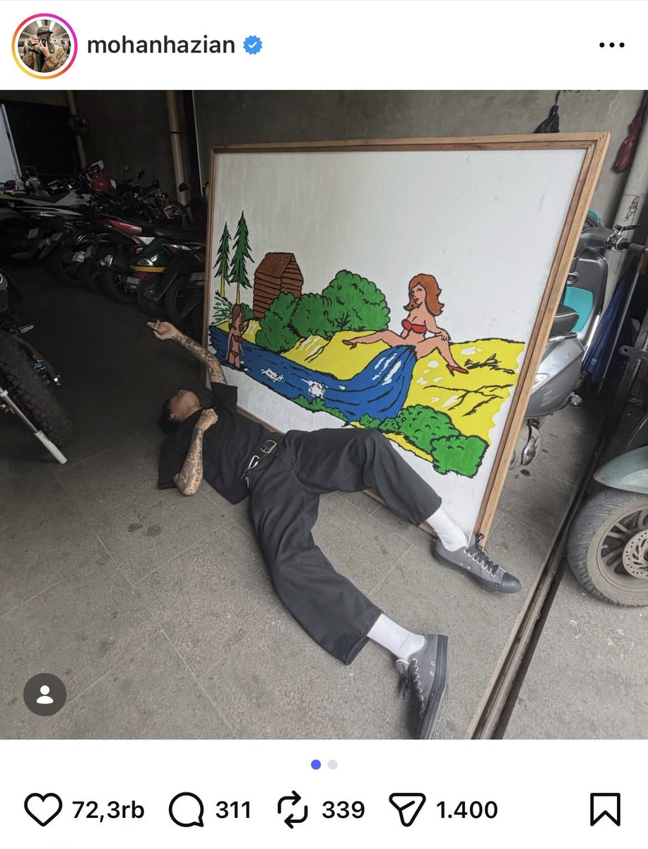 Gw dulu percaya kalau seni itu bebas. Tapi ngeliat kelakuan dan karya die yang kek begini. 

Lanangan kontol lah.