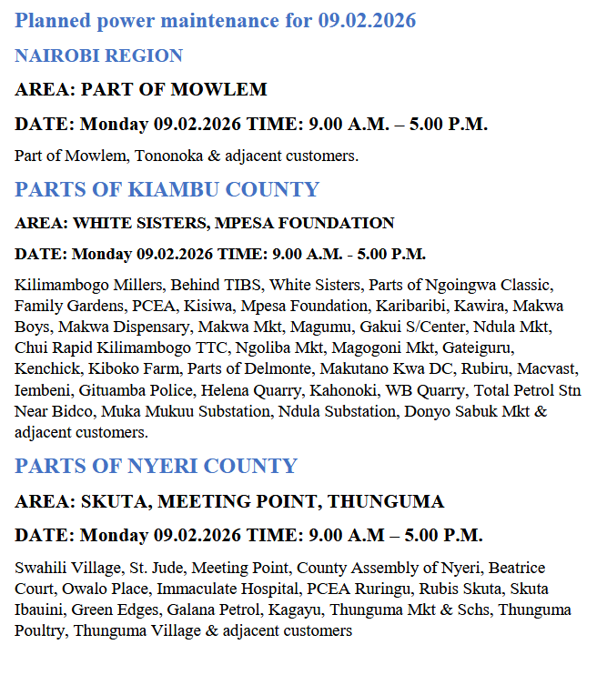 Kenya Power tweet media