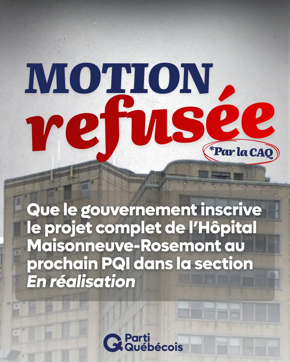 Cette semaine, la CAQ a refusé d’inscrire le projet de rénovation complet de l’Hôpital Maisonneuve-Rosemont à la section «En réalisation» du Plan québécois des infrastructures, mettant ainsi en péril la continuité du projet. 

Un échéancier clair et une assurance de financement