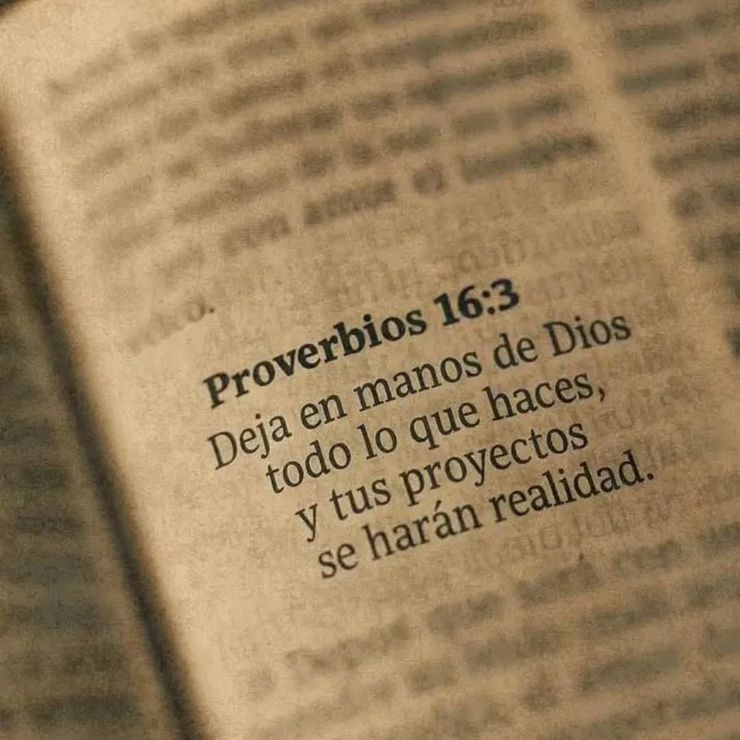 Proverbios 16:3