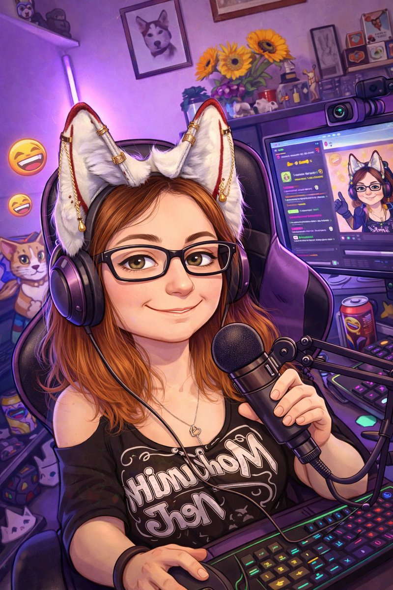Chatgpt is just freaky 🤣 not a bad picture though! Love the laughing emoji details 😆
#twitch #streamer #ChatGPT