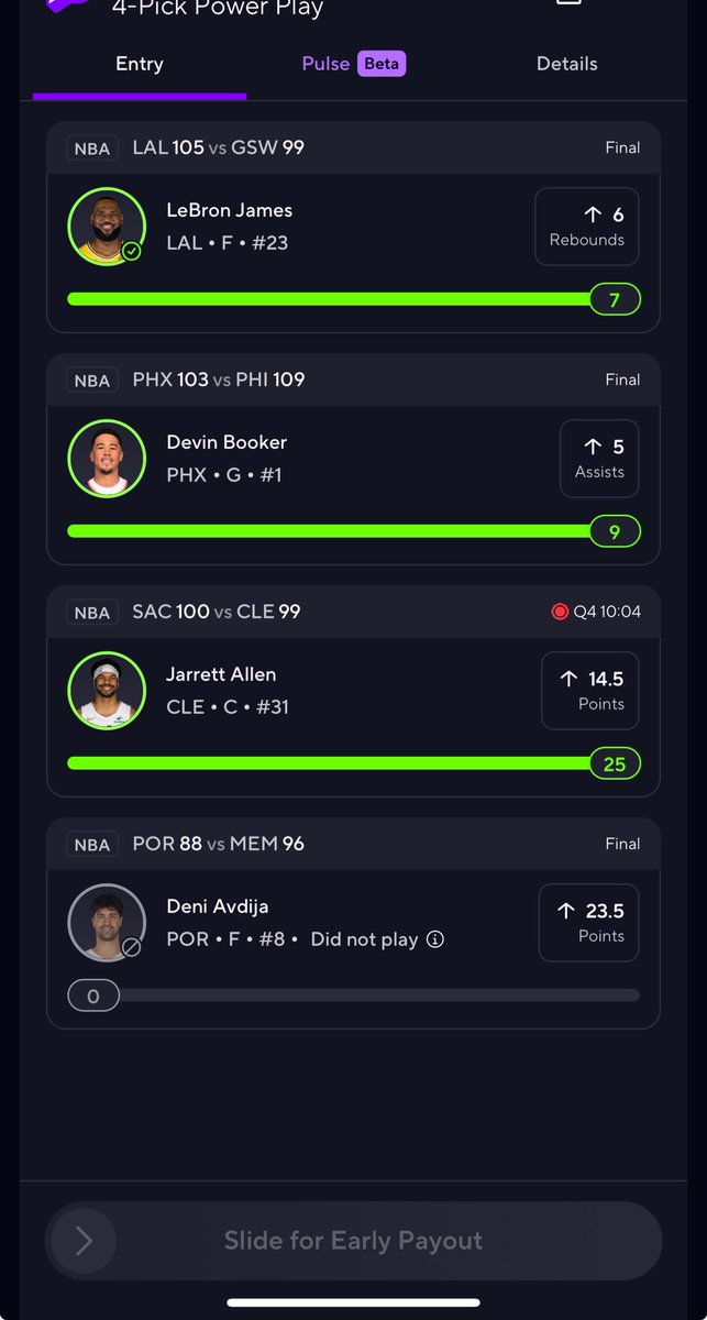 BasedoutDee24's tweet photo. Another Bang last night #nbabets #nbapicks @PrizePicks https://t.co/cmlHrdYHYM