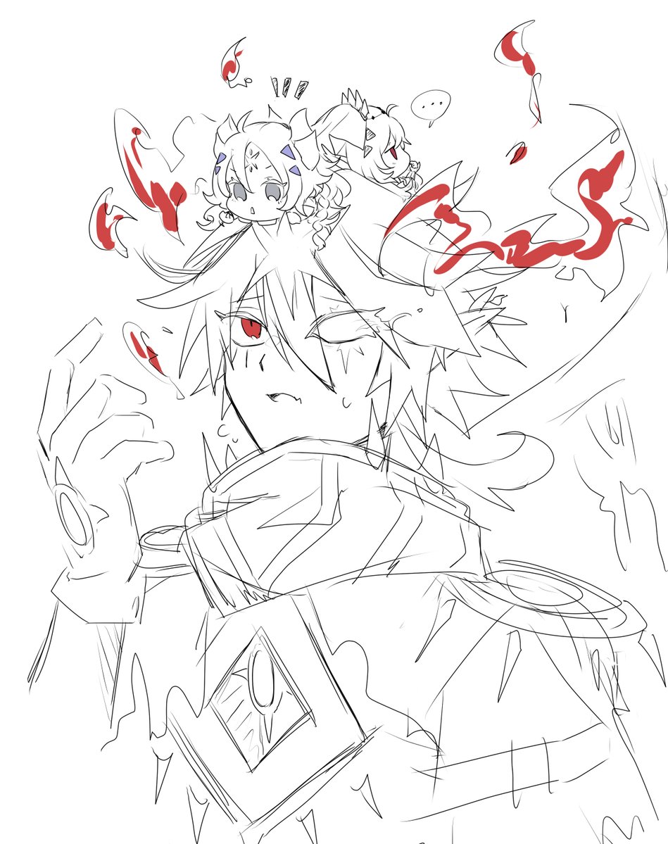 yoruno_tori3's tweet image. 聖痕喰竜と白の聖女エクレシア（オバコレ）