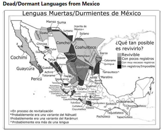 indigenousmex's tweet photo. The Dead and Dormant Languages in Mexico - they are no longer functioning cultural entities - but their DNA survives to this day in "You."  

Source:
https://t.co/9soRis04nI

#DeadMexicanLanguages
#LenguasMuertas
#indigenousmexico
#ExtinctMexicanLanguages https://t.co/8amOwCm4pZ