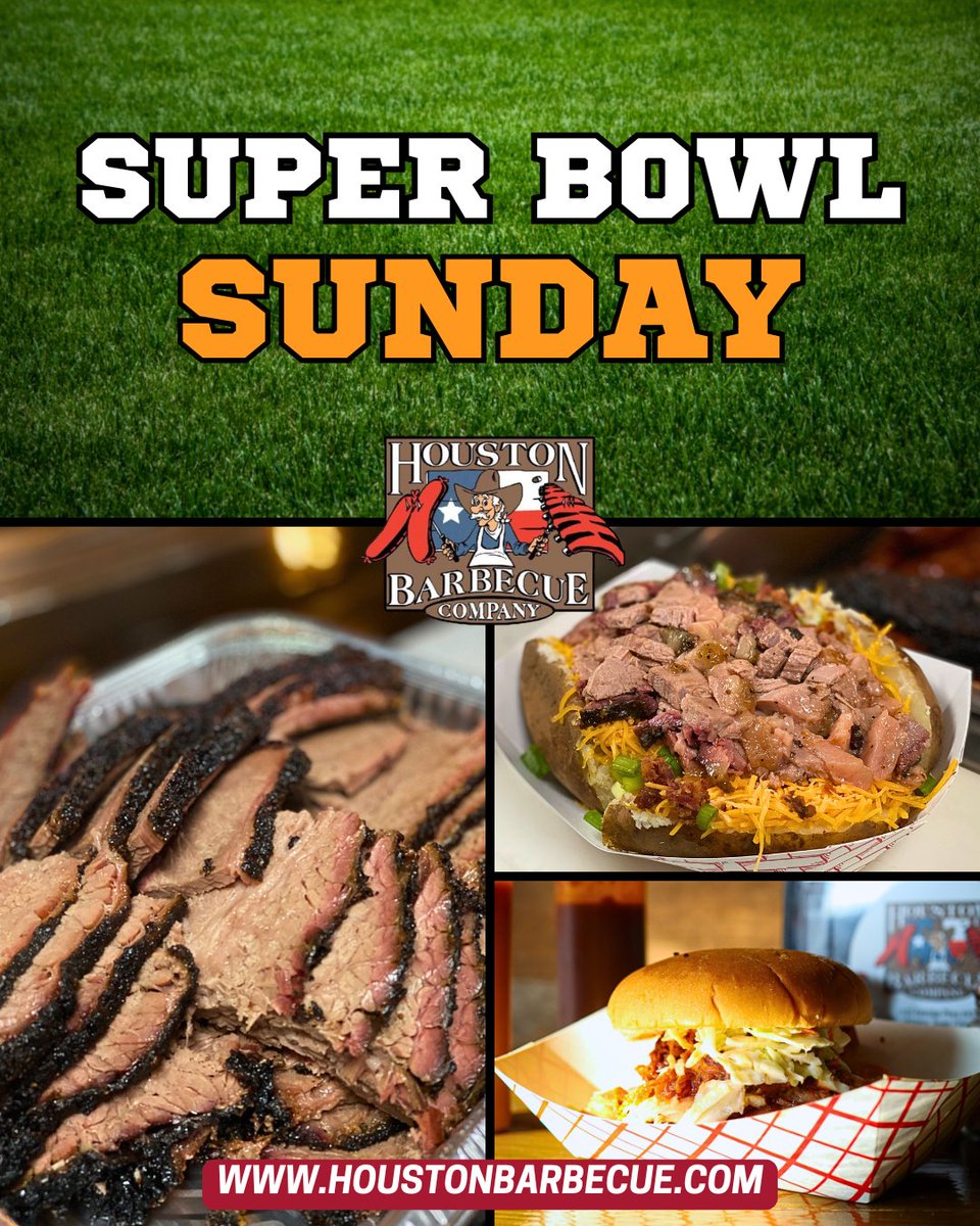 HoustonBBQ_TX's tweet photo. Score big on Super Bowl Sunday with our BBQ Family Packs! Perfect for game day feasts—ribs, brisket, and all the fixings. Order now and make your party a touchdown! 🏈🔥#superbowl #houstonbbq #energycorridor #superbowlsunday #nfl #gameday https://t.co/Cx48TiAuqC