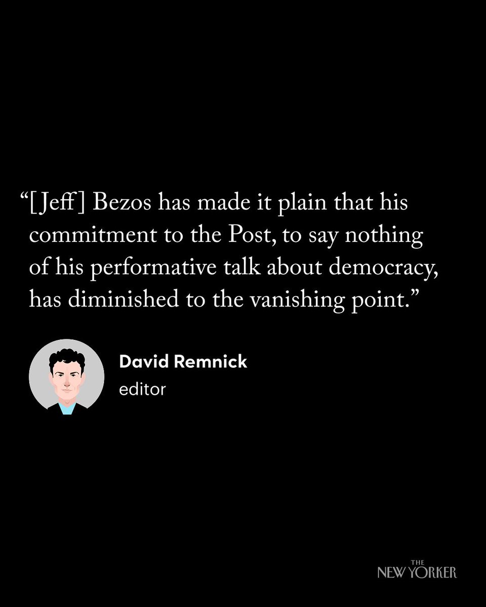 The scale of the cuts at the Washington Post last week, coupled with the lack of any sense of a strategy other than retreat, is beyond demoralizing, David Remnick writes. newyorkermag.visitlink.me/QxBcFb
