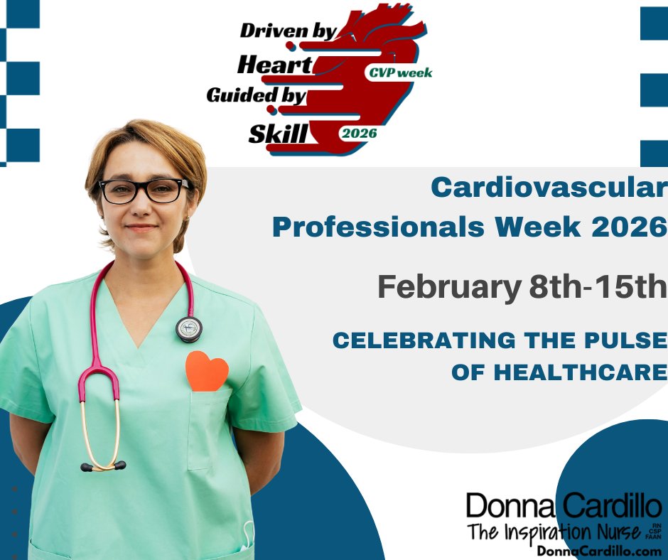 DonnaCardilloRN's tweet image. Happy #Cardiovascular Professionals Week! Thanks for caring for our ❤️ hearts, we appreciate all you do. #HeartMonth #CardiacCare #AmericanHeartMonth #CVPWeek #NurseTweet #NurseTwitter #nurse #nurses #nursing