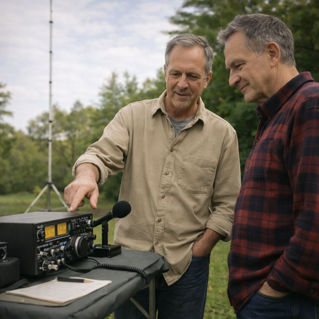 Ham radio is powered by people. Learning together, experimenting together, growing together. 

Who helped you learn the ropes when you were starting out? 

#WhyWeHam #HamRadioPeople #AmateurRadio #CommunityLearning #RadioFriends