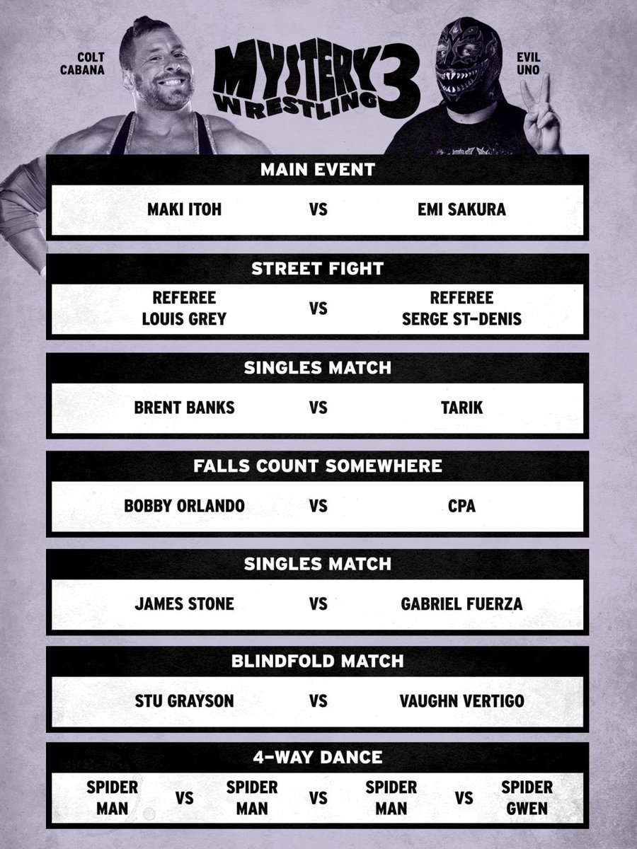 Mystery Wrestling tweet media