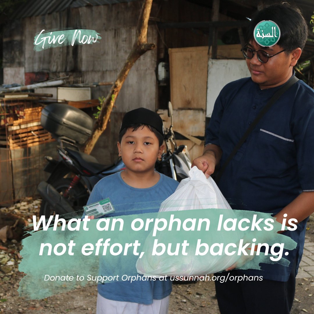Donate at ussunnah.org/orphans

What an orphan lacks is not effort, but backing. Be the support behind them.

#Quran #Hadith #IslamicReminder #Sunnah #Deen #Faith #IslamicQuotes