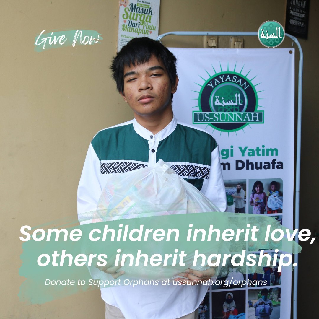 Donate at ussunnah.org/orphans 

Some children inherit love, others inherit hardship. You can change what comes next.

#Quran #Hadith #IslamicReminder #Sunnah #Deen #Faith #IslamicQuotes