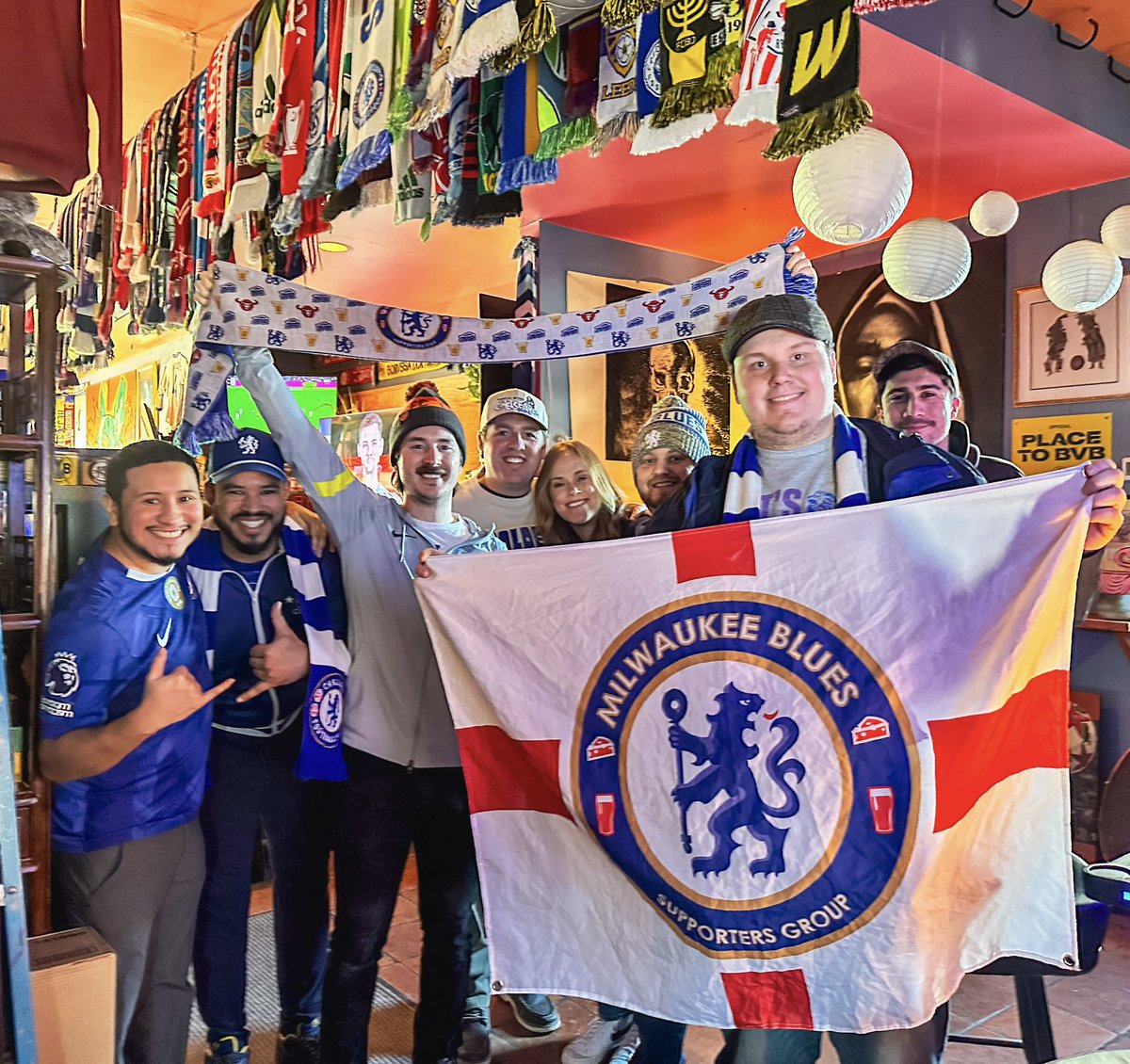Good time yesterday with these peeps!
UP THE CHELS! 🦁💙🔵⚽️🍺

<a href="/CFCInAmerica/">Chelsea In America</a> <a href="/PLinUSA/">Premier League USA</a> <a href="/NBCSportsSoccer/">NBC Sports Soccer</a> 
#CFC #MKE #MyPLMorning