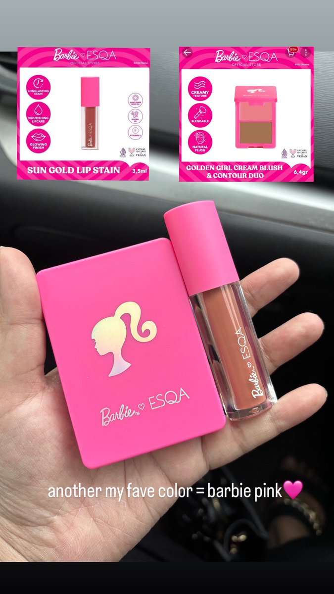 cutifuls's tweet image. Masih dalam pengoleksian Barbie🩷
Because i love barbie so much

Kebanyakan belinya di Miniso yang barbie edition, kalo makeup nya pake Esqa x Barbie
selucu dan segemes ini, I’m Obsessed 

#Barbie #miniso #esqa #pink