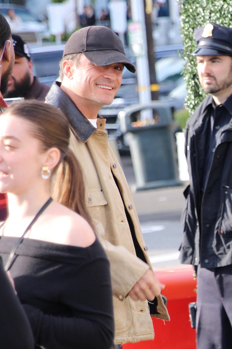 Orlando Bloom arriving at the 2026 Fanatics Super Bowl Party in San Francisco, 07.02. 😊