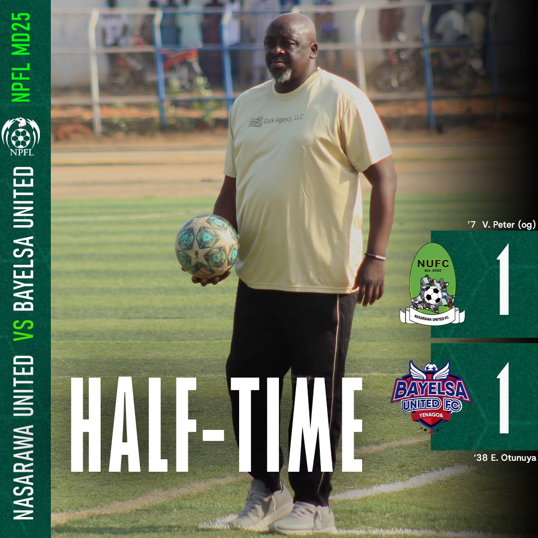 Nothing to separate both sides.

#NasBay #Npfl26 #WeAreTheSolidMiners