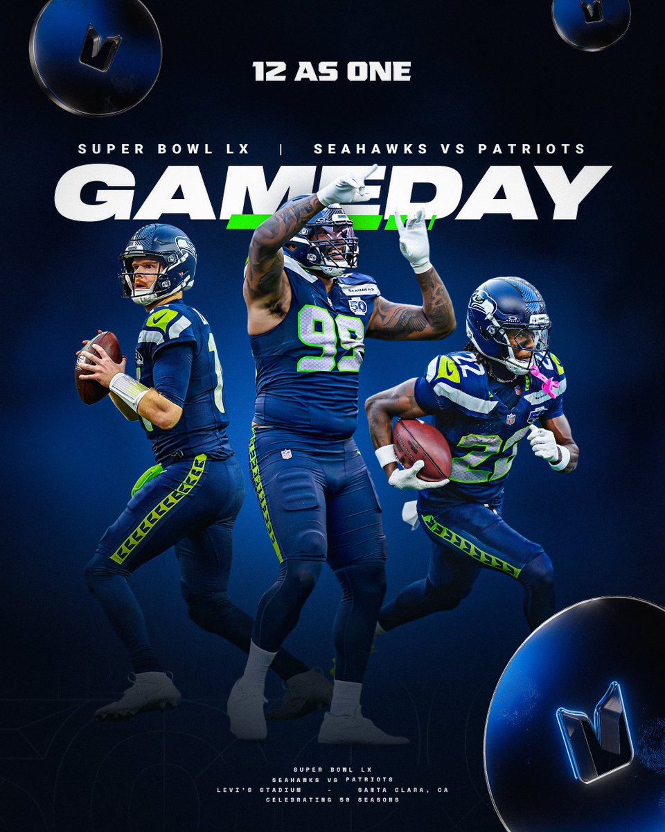 Seahawks's tweet image. IT'S SUPER BOWL SUNDAY.