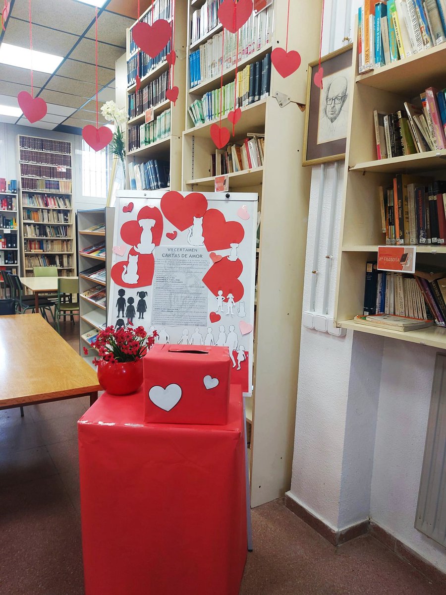 Inmersos en el VII Certamen de cartas de amor del IES Dámaso Alonso.
¡Estamos deseando leer las cartas de nuestros alumnos y alumnas! #Díadelamorylaamistad