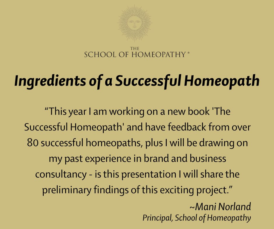 School of Homeopathy tweet media