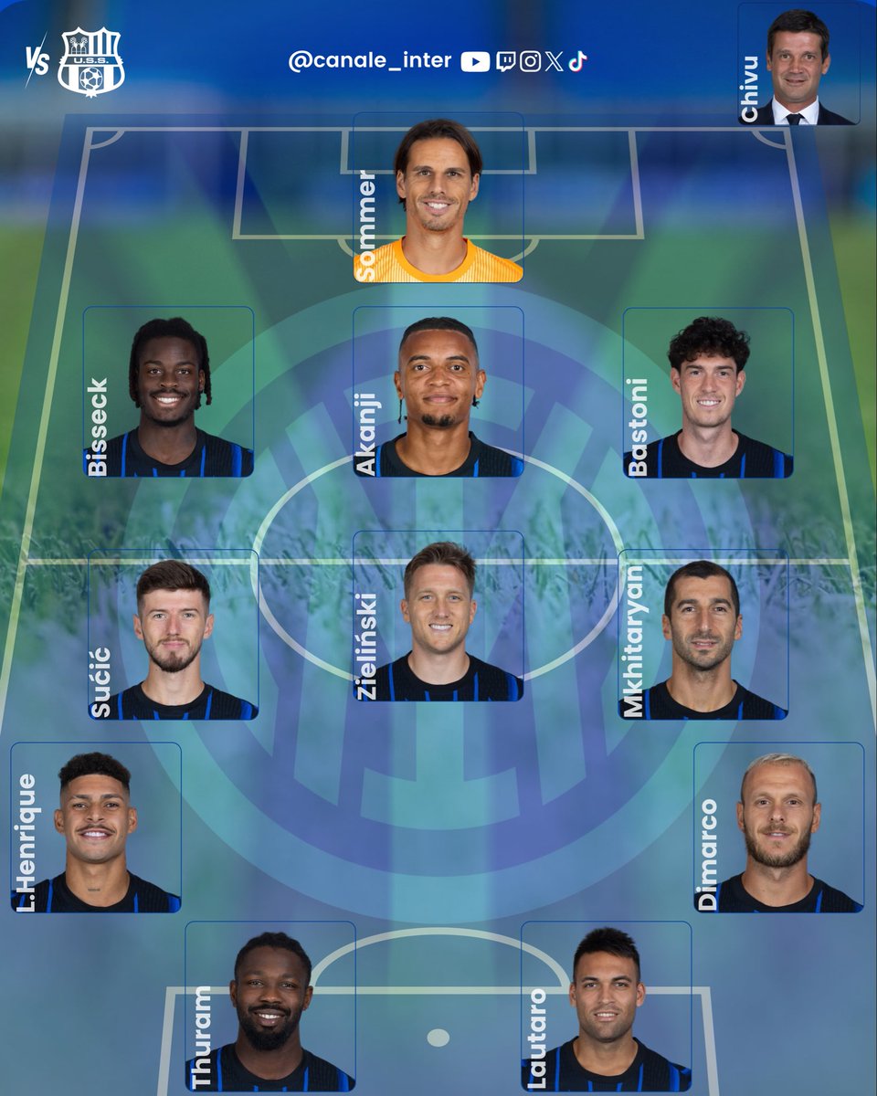 OFFICIEL #SassuoloInter

Après le large turnover en Coppa Italia mercredi, retour des habituels titulaires avec Thuram préféré à Esposito devant.

Un prono?