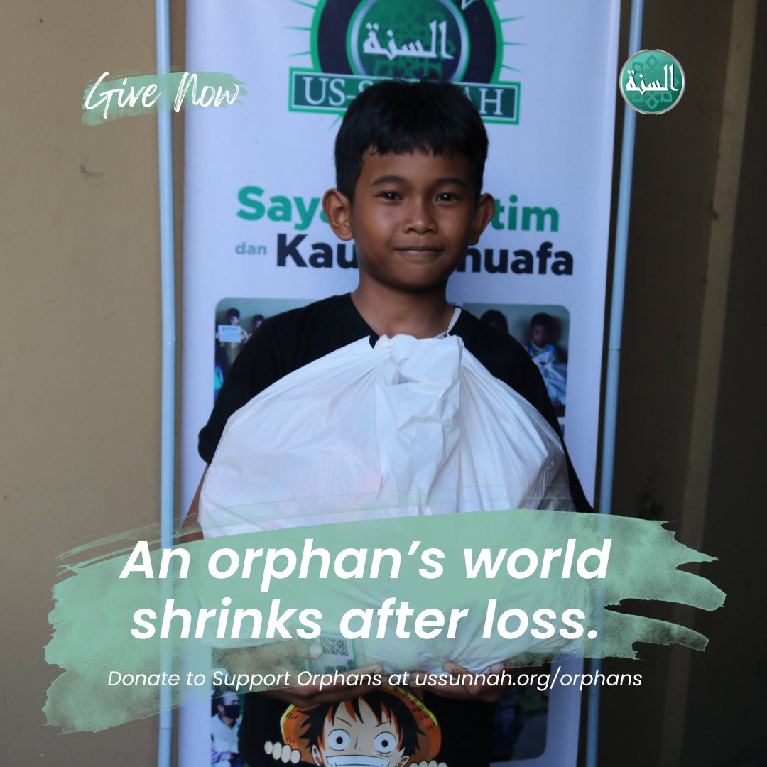 Donate at ussunnah.org/orphans

An orphan’s world shrinks after loss. Your giving helps expand it again.

#Quran #Hadith #IslamicReminder #Sunnah #Deen #Faith #IslamicQuotes