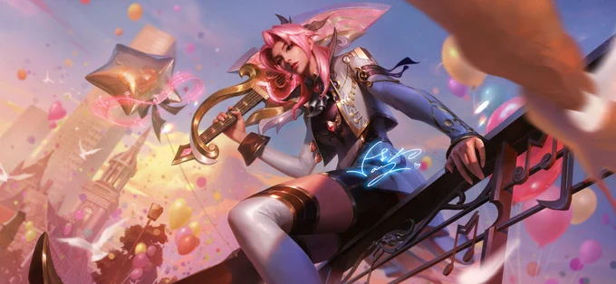Love Confession Riven: Riven's exceptional musical gift won her a place in the orchestra, defying the unspoken law that the first chair belongs only to the noble. Her guitar may be only a soft whisper amid the grandeur of the symphony, but Riven knows that her relentless defiance