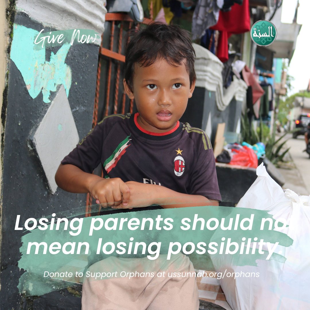 Donate at ussunnah.org/orphans

Losing parents should not mean losing possibility. Help an orphan keep moving forward.

#Quran #Hadith #IslamicReminder #Sunnah #Deen #Faith #IslamicQuotes