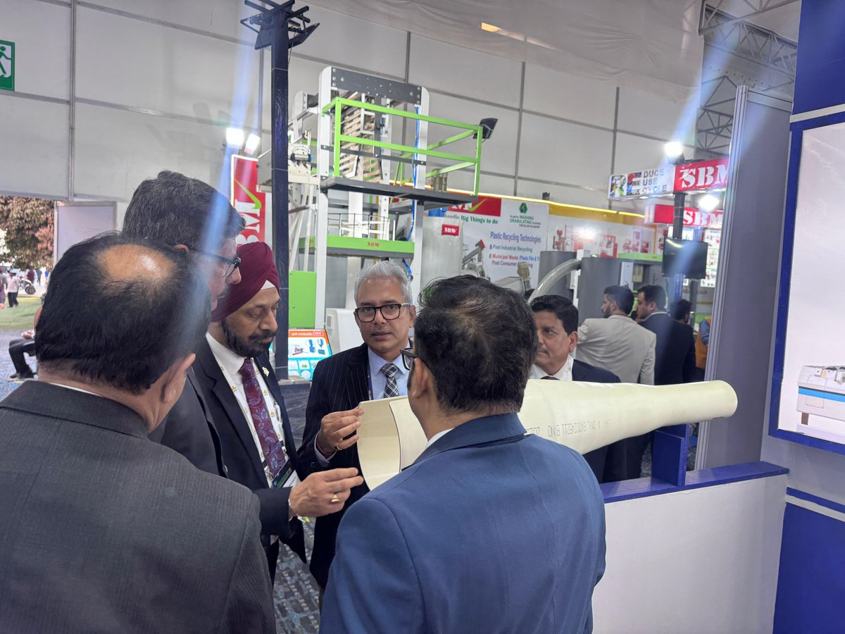 propipesXtruder's tweet image. It was a privilege to host the HMEL leadership team at the Propipes booth to discuss our indigenous OPVC extrusion technology and its role in shaping sustainable, global water infrastructure at #PLASTINDIA2026.

#MakeInIndia #PVC_O #OPVC #SustainableInfrastructure