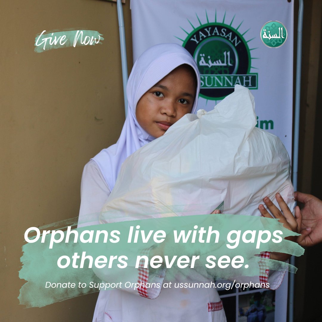Donate at ussunnah.org/orphans

Orphans live with gaps others never see. Your donation helps fill them.

#Quran #Hadith #IslamicReminder #Sunnah #Deen #Faith #IslamicQuotes