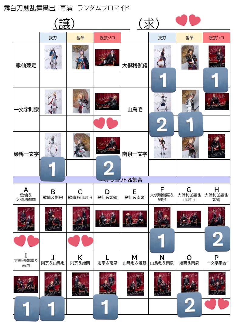 con0625con's tweet photo. 【交換/譲渡】舞台『刀剣乱舞』 刀ステ 禺伝再演 ランブロ チケット風カード

譲:画像参照
求:歌仙兼定(ペア含む)or定価+送料

郵送でのお取引をお願いいたします。
ひとまず💕の歌仙が集まるまでは交換優先です。 https://t.co/7z18pExipH