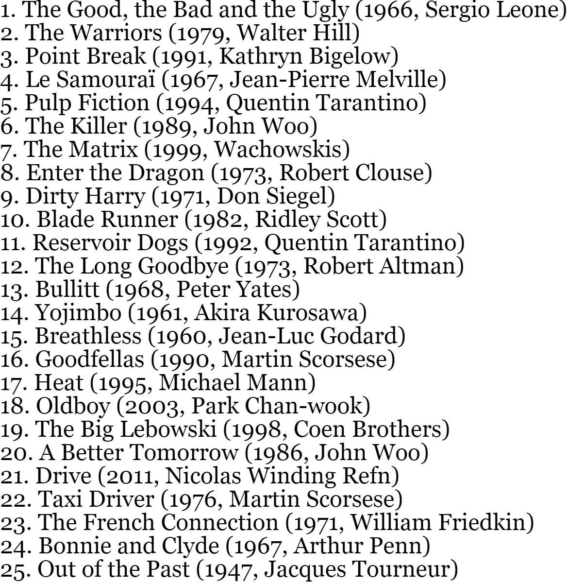 davidcinema's tweet photo. The 100 Coolest Movies of All Time https://t.co/alegI3LmmR
