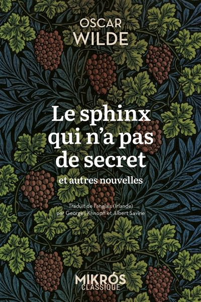 LEXNEWS's tweet photo. Des nouvelles d'Oscar Wilde présentées sur https://t.co/L5rASwBiUp : "Le Sphinx qui n’a pas de secret et autres nouvelles »aux Éditions de l’Aube / Mikrós. https://t.co/CQv0FstLZr