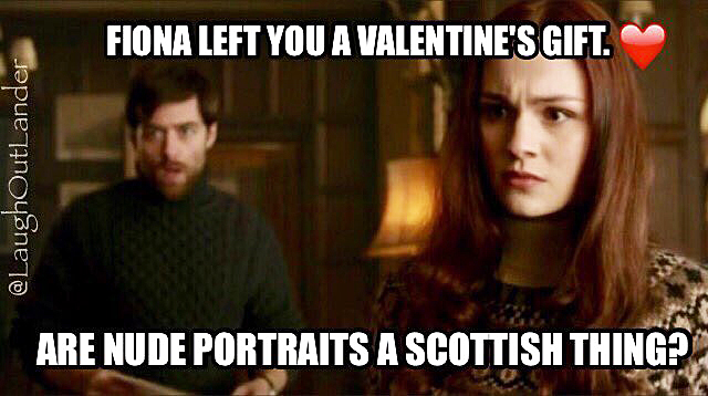 OutlandishScot's tweet photo. Happy #Outlander Valentine’s Day! from @LaughOutLander again; @SkeltonSophie @RikRankin #MacBree #RogerandBree https://t.co/a3tVTcfdzZ