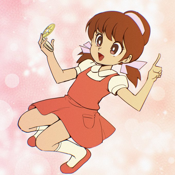 #懐かしアニメ
ひみつのアッコちゃんです。なんと3期もあったのですね。濃すぎる赤塚不二夫キャラの中ですごくかわいく見えたの、上手いなあ。あと魔女ではない初の変身玩具をもった普通の少女、というのも当時の女の子のハートをがっちり捉えたんだと思います。みんなアッコちゃん描いてたなあw 