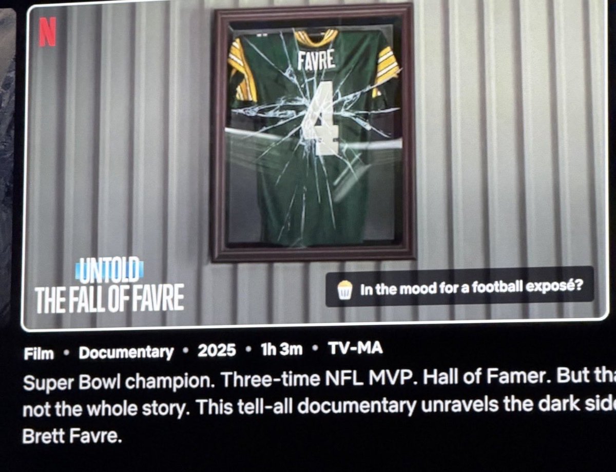 AuthorEvleon's tweet photo. @BrettFavre This you Paying back favors🤔 https://t.co/NTOOssoaA4