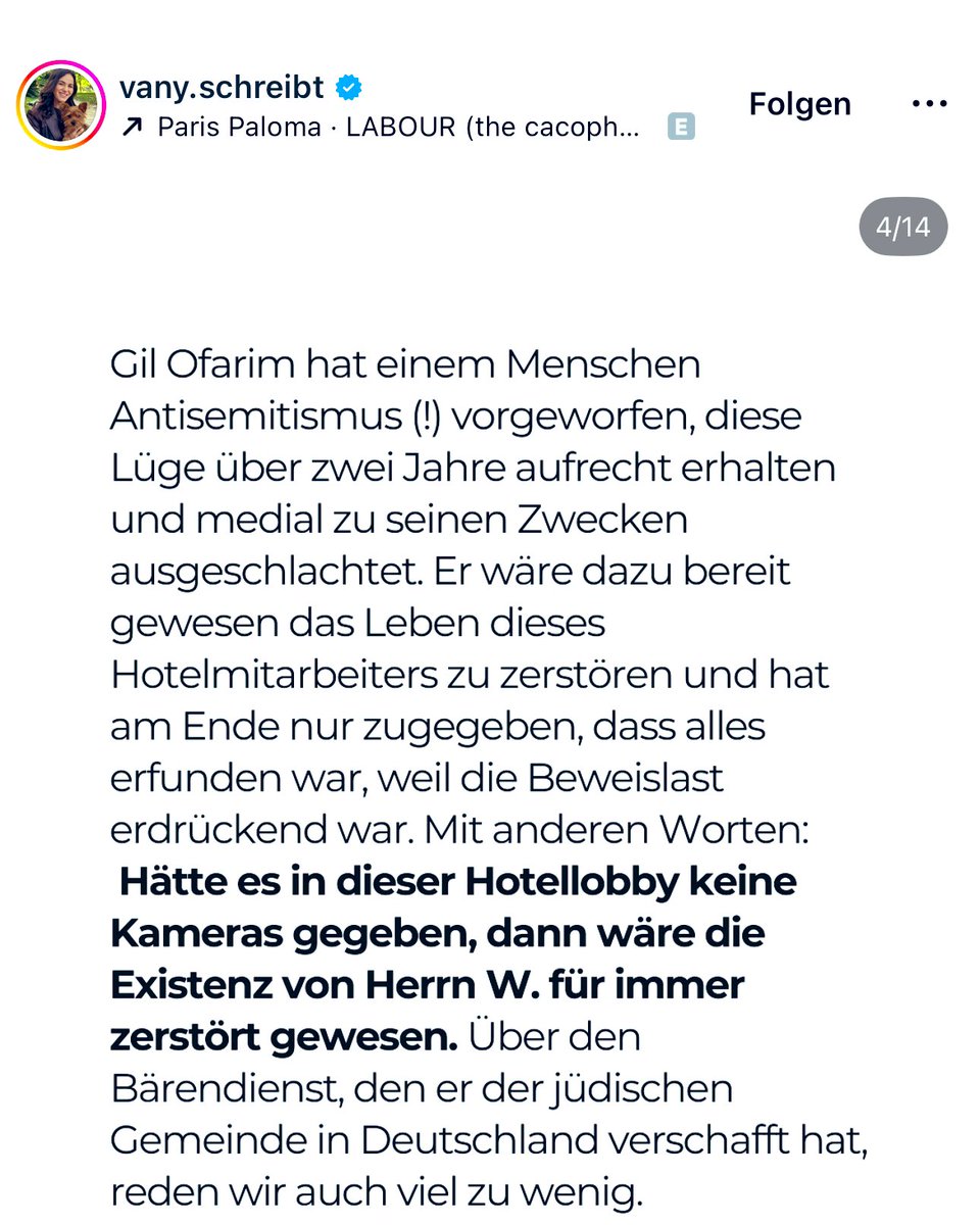 Ich möchte nur nochmal folgendes in Erinnerung rufen, bevor nachher alle wieder Gil feiern #ibes