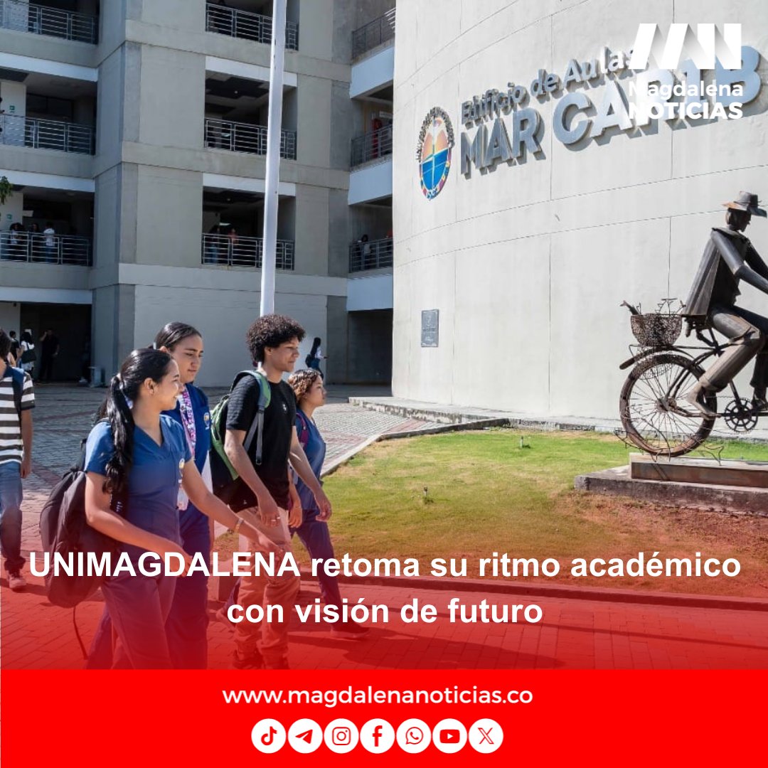 MagdNoticias's tweet photo. UNIMAGDALENA retoma su ritmo académico con visión de futuro https://t.co/YTxffZHt4F https://t.co/uBS3yAR3Ul