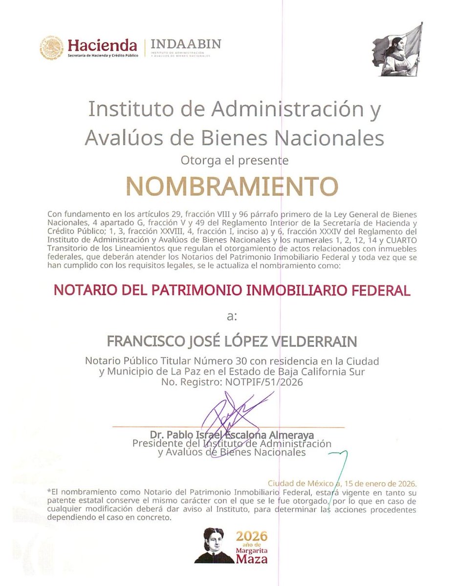 En Not30BCS podemos realizar sus escrituras de Patrimonio Inmueble Federal