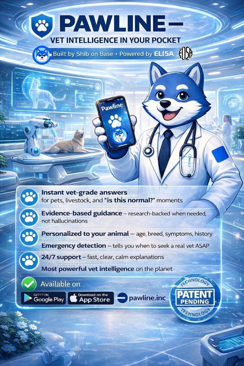 schismaticshiba's tweet image. WE ARE NOW LIVE ON APPLE AND GOOGLE ACROSS THE GLOBE 🌎! 

DOWNLOAD THE PAWLINE APP AND SHARE YOUR EXPERIENCE! 

ITS FREE TO EVERYONE FOR 3 DAYS BUT FREE FOREVER IF YOU OWN A QUALIFYING AMOUNT OF SHIB ON BASE! 

OUR NEW “DAY ONE” HAS ARRIVED! THE LAUNCH WAS FLAWLESS AND USERS ARE…