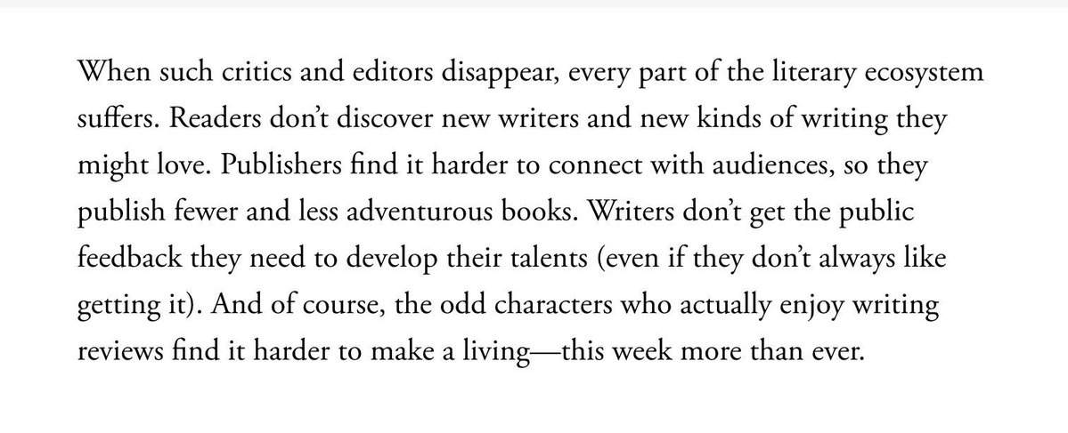 Books reviews are important! To publishers and readers, yes, but also to the craft of writing. theatlantic.com/ideas/2026/02/…