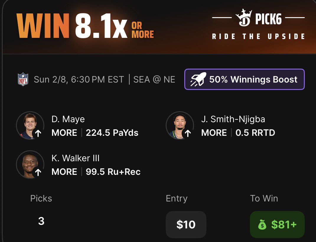 4xbrycee's tweet photo. @DKSportsbook i love overs https://t.co/oh6nTg7Ai0
