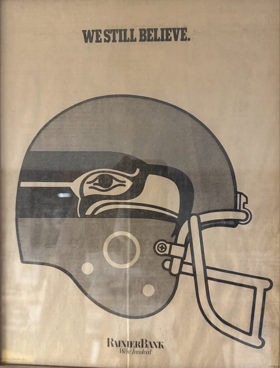 Ad from 1984 Seattle Times. Yes, we still believe. #GoHawks