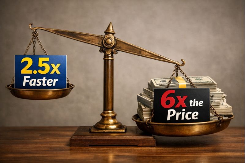 Speed vs price scale